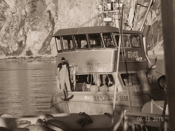 Brian on commercial fishing boat
