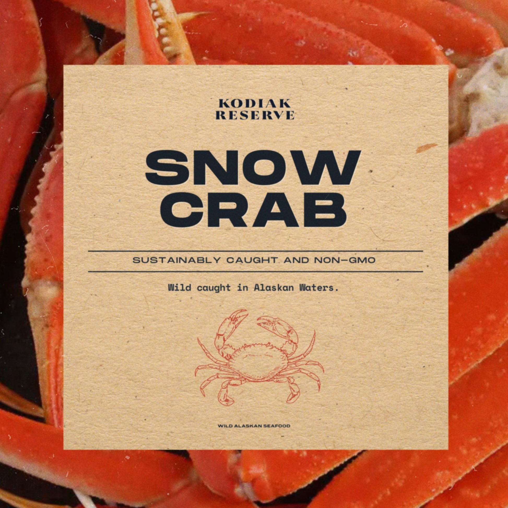 Snow crab label
